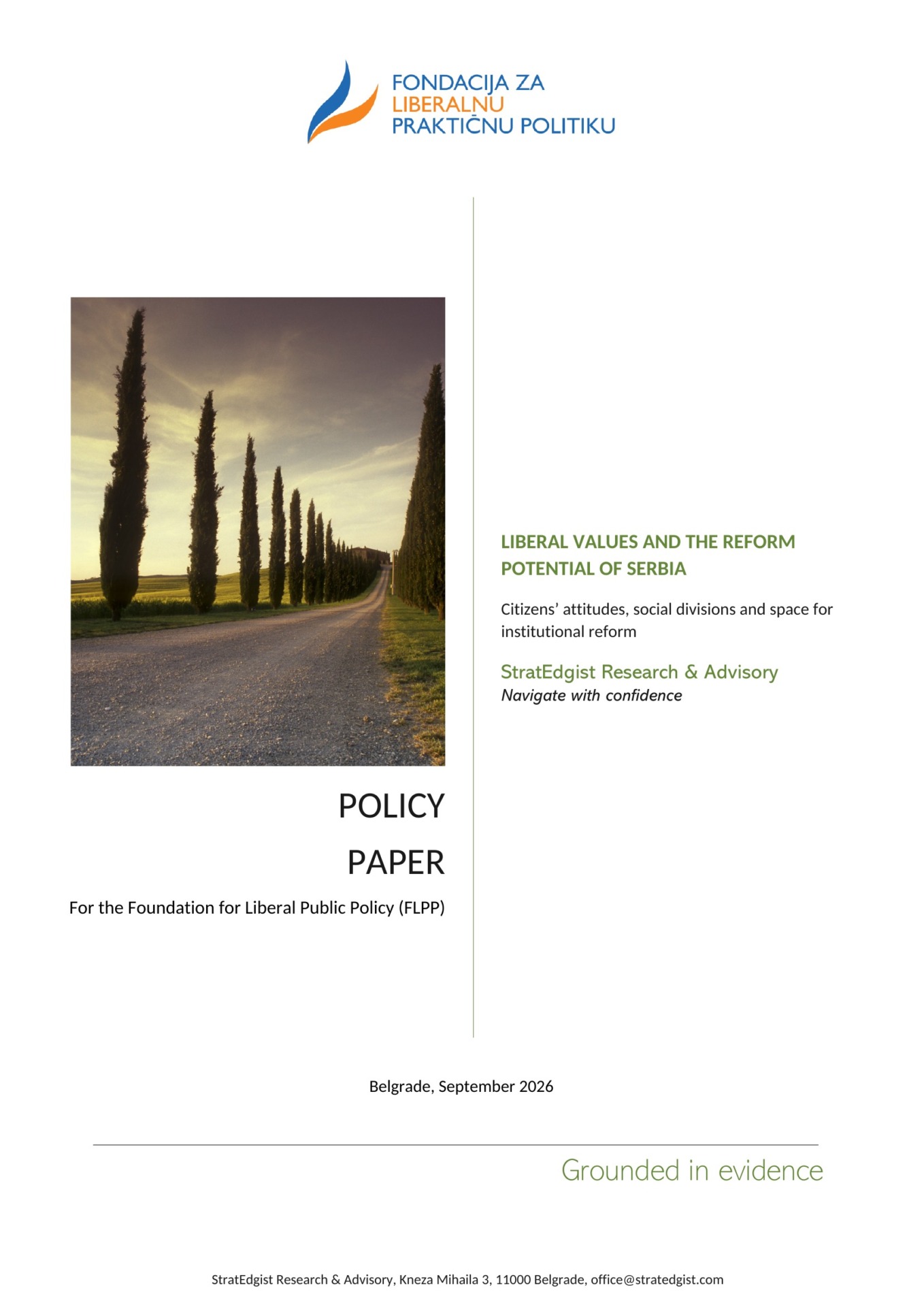 “Liberal Values and the Reform Potential of Serbia” now available in English